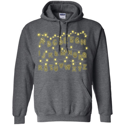 Alphabet Fairy Lights T-shirt Dark Heather