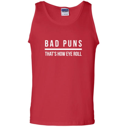 Student T-shirt Bad Puns That's How Eye Roll Red