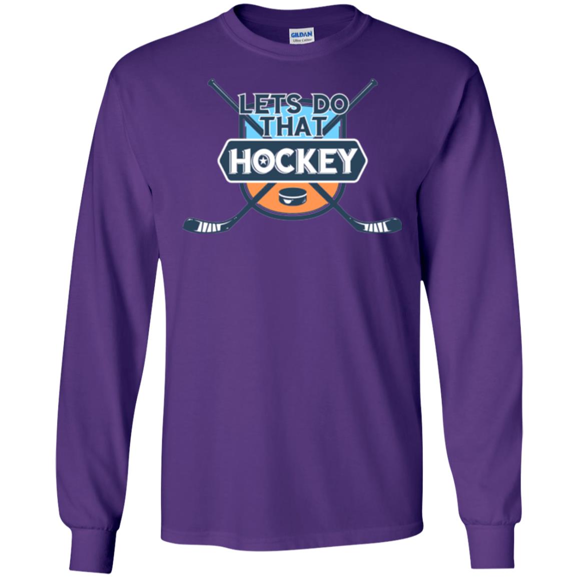 Let_s Do That Hockey T-shirt Purple