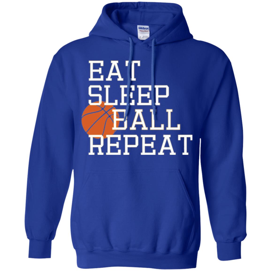 Basketball T-shirt Eat Sleep Basketball Repeat Royal