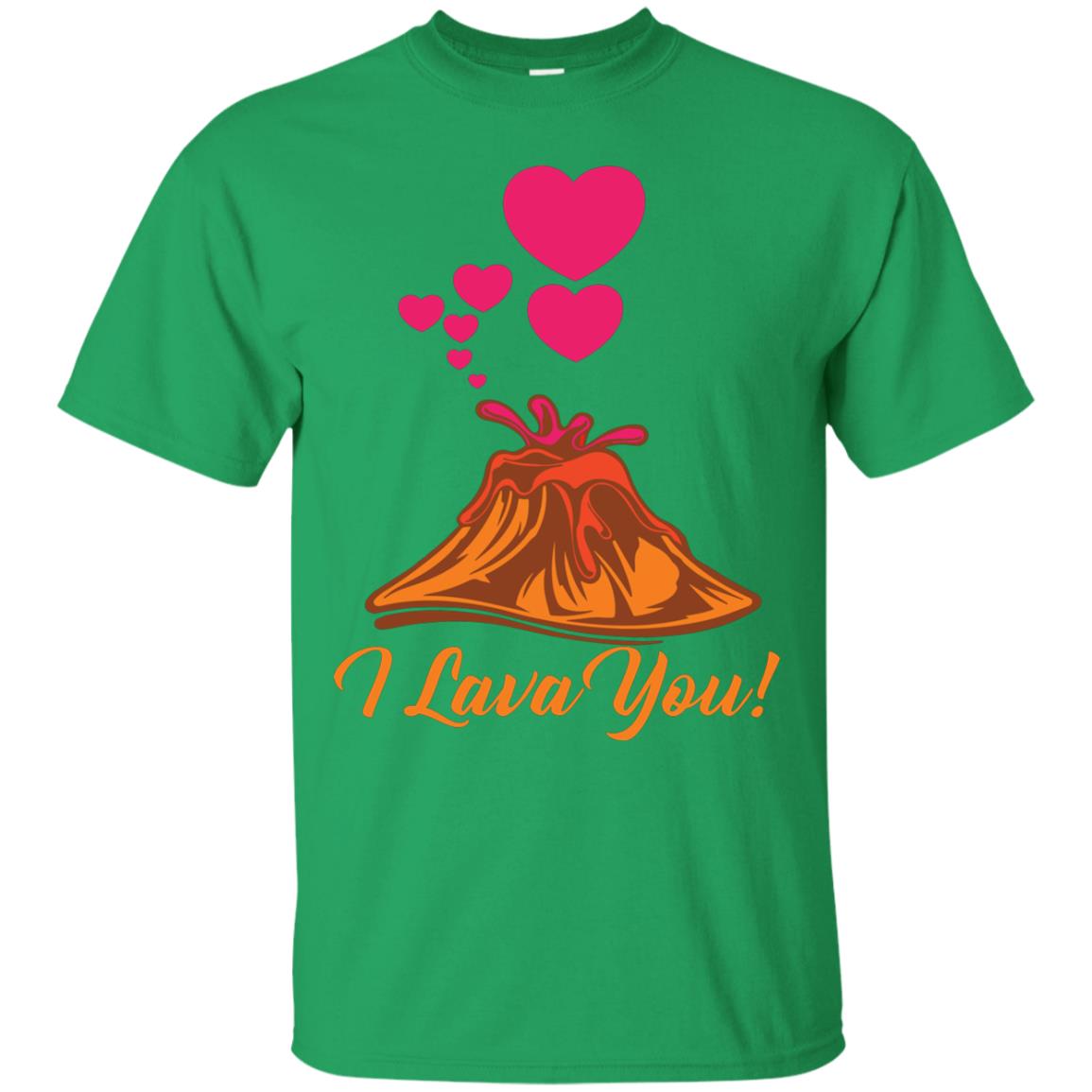 Valentines Day T-shirt I Lava You Irish Green