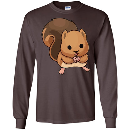 Cute Squirrel Graphic T-shirt Dark Chocolate