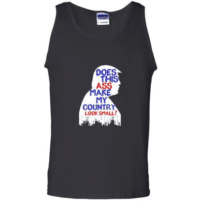 Political T-shirt Does This Ass Make Country Look Small Black