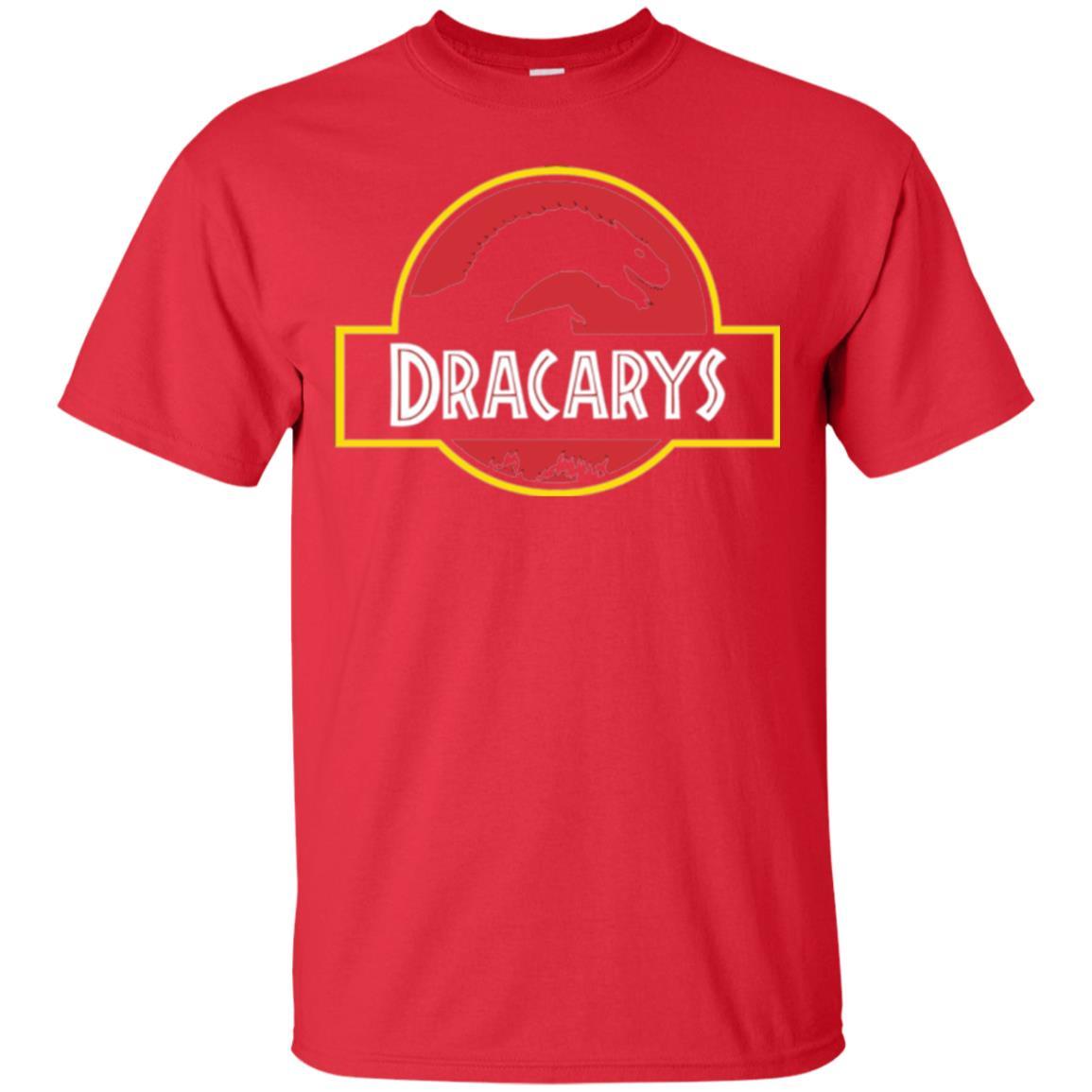 Dinosaur T-shirt Dracarys Dragon Parody Red