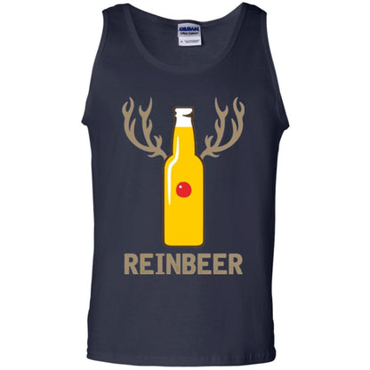 Christmas T-shirt Reinbeer Bottle Drinking Navy