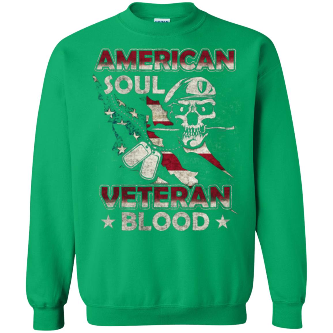 American Soul Veteran Blood Shirt Irish Green