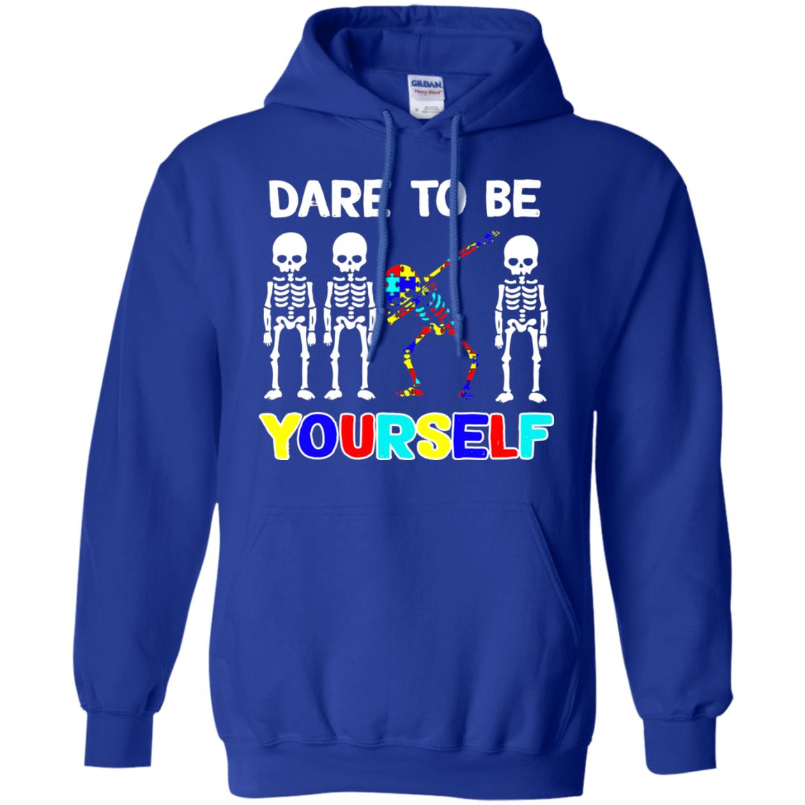 Dare To Be Yourself Autism Awareness Shirt Royal
