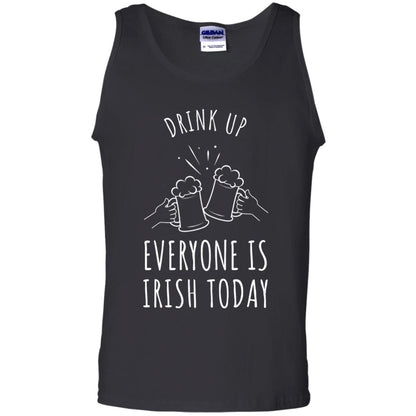 St. Patrick_s Day T-shirt Drink Up Everyone Is Irish Toda Black