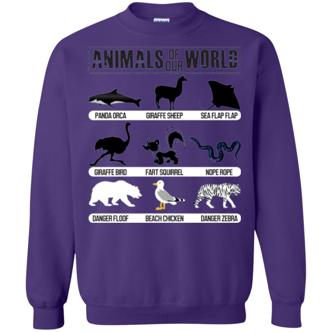 Save Animals Of Our World T-shirt Purple