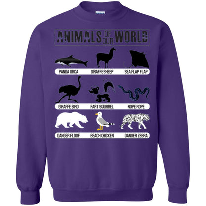 Save Animals Of Our World T-shirt Purple