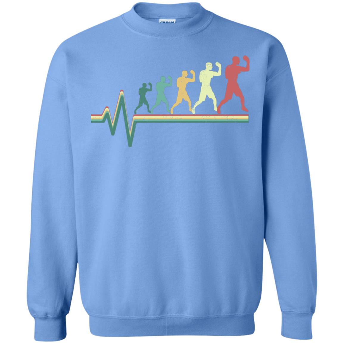 Boxing Heartbeat Boxer Gift Shirt Carolina Blue