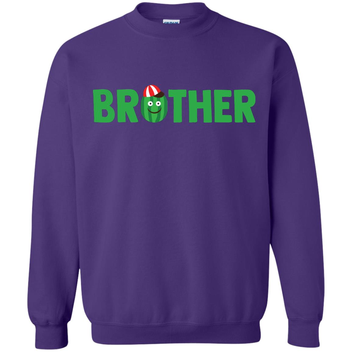 Brother Watermelon Funny Summer Melon Fruit Shirt For Brother Purple
