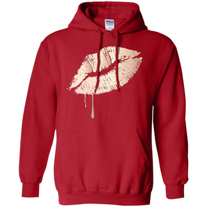 Rose Gold Dripping Lips T-shirt Red