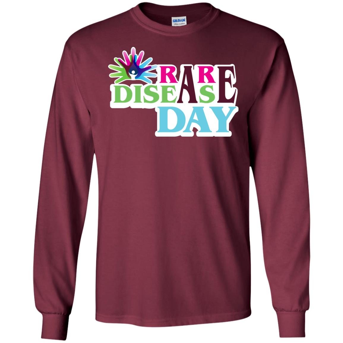 Rare Disease Day T-shirt Maroon