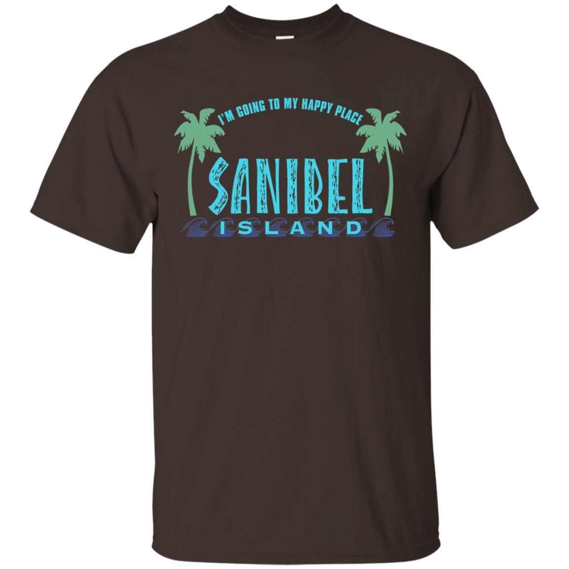 Sanibel Island Im Going To My Happy Place Summer Shirt Dark Chocolate