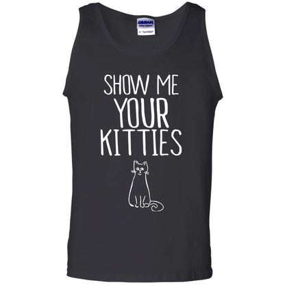 Cat Lover T-shirt Show Me Your Kitties Black