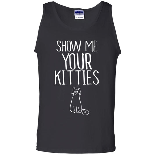 Cat Lover T-shirt Show Me Your Kitties Black
