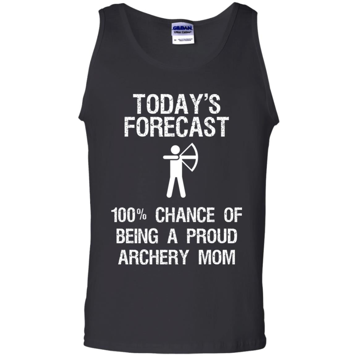 Archery Mom Shirt Forecast Chance Of Being A Proud Archery Mom Black