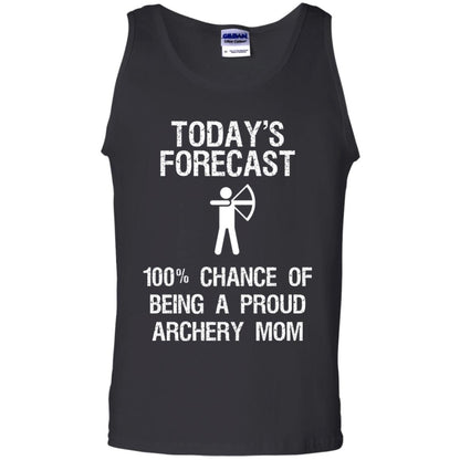 Archery Mom Shirt Forecast Chance Of Being A Proud Archery Mom Black