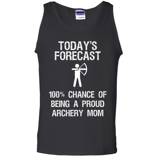 Archery Mom Shirt Forecast Chance Of Being A Proud Archery Mom Black