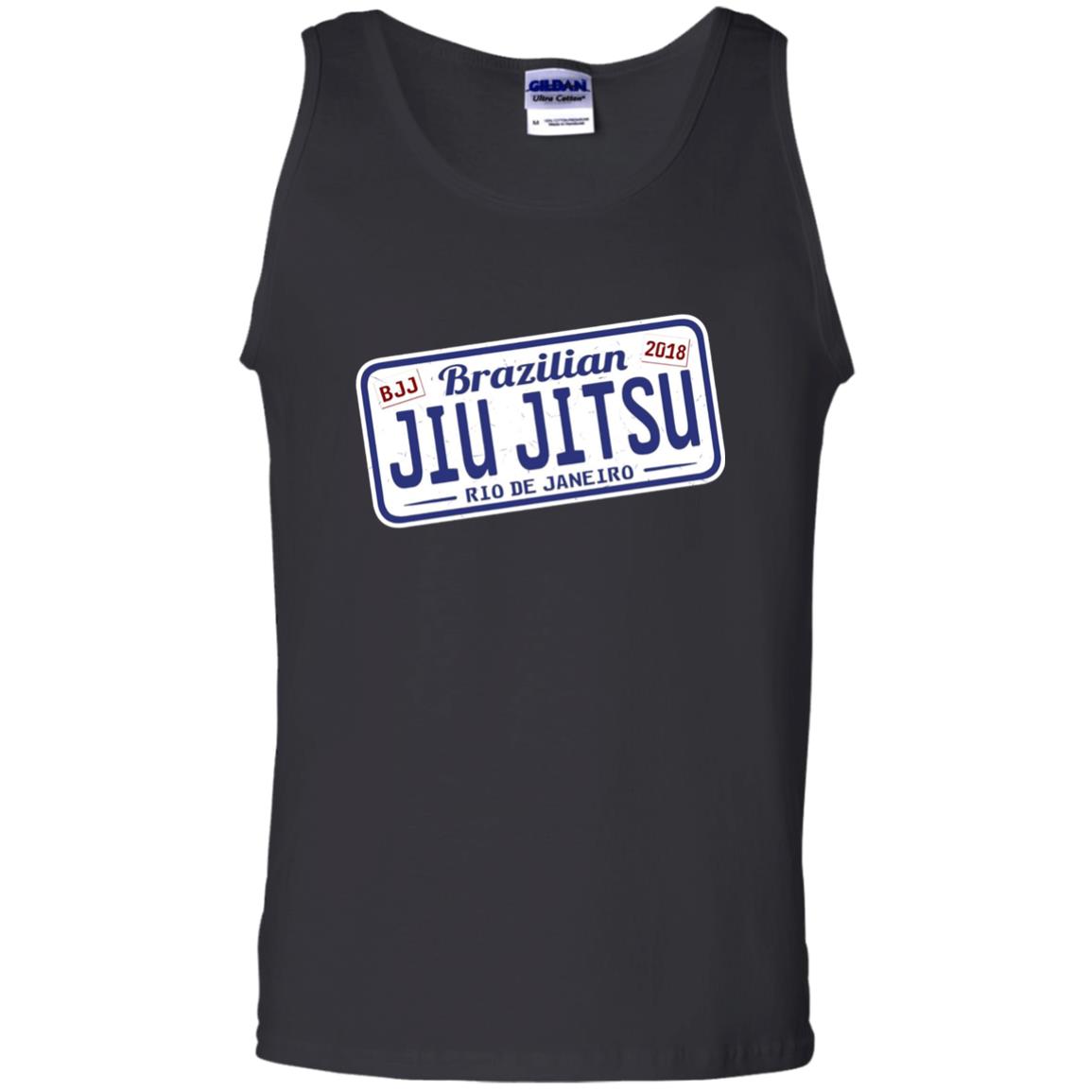 Funny Jiu Jitsu Bjj License Plate T-shirt Black