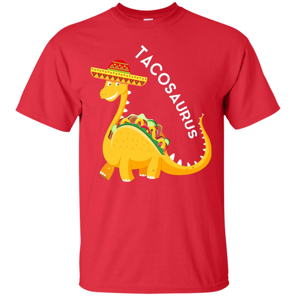 Tacosaurus Tacos Dinosaurus Cinco De Mayo Mexican T-shirt Red