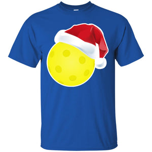 Pickleball With Santa Claus Hat X-mas Shirt For Pickleball LoversG200 Gildan Ultra Cotton T-Shirt