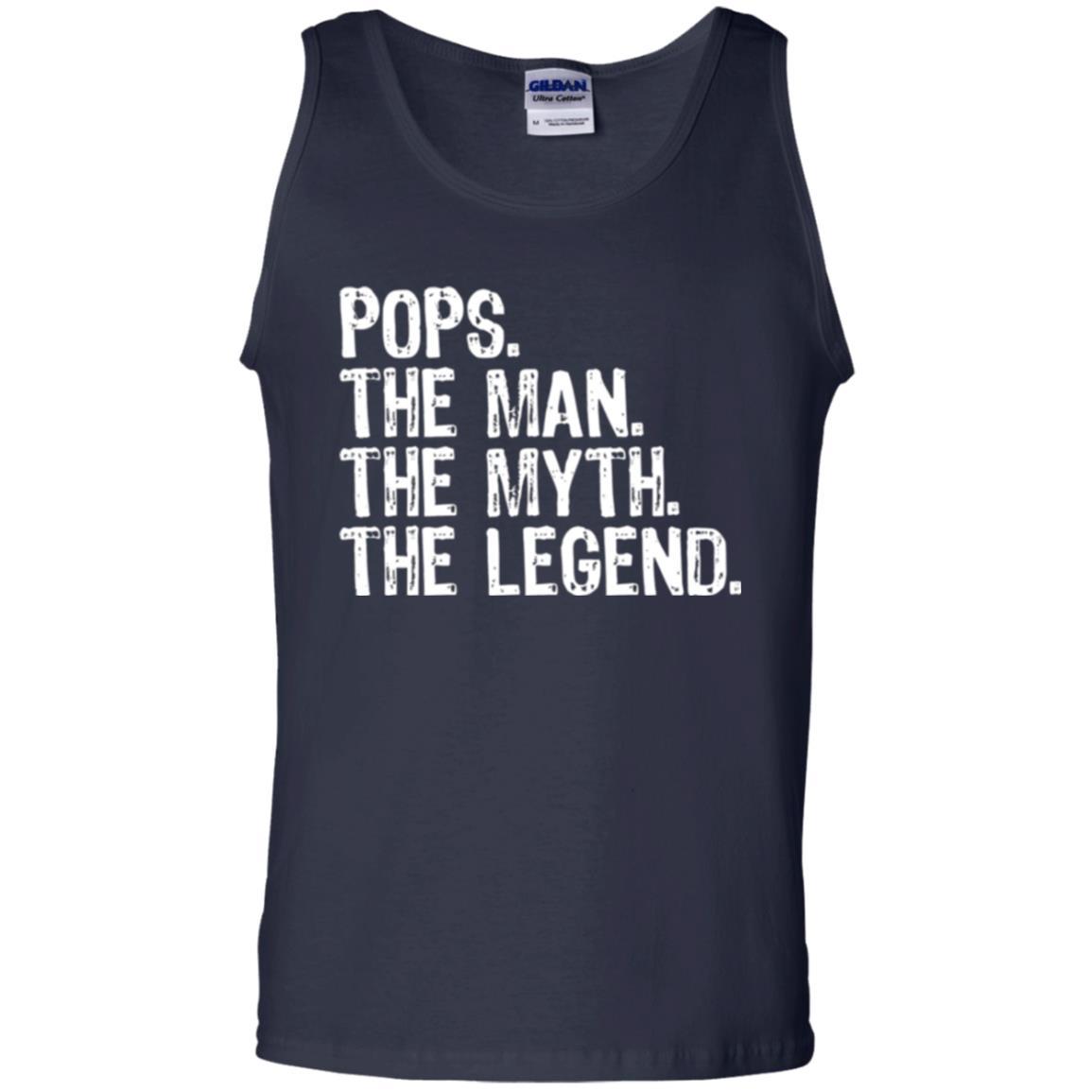 Daddy T-shirt Pops The Man The Myth The Legend Navy