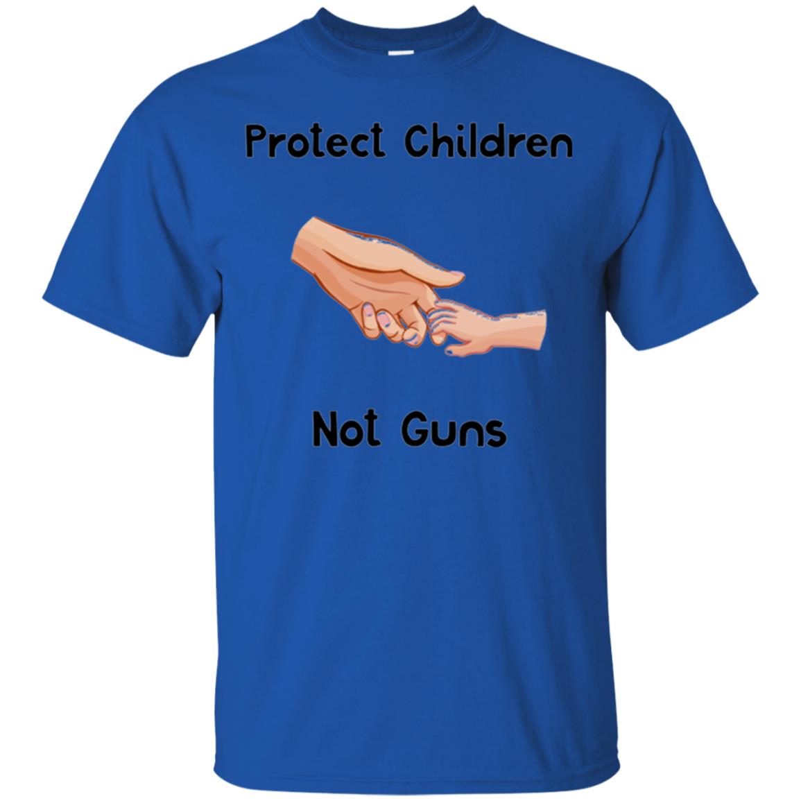 Protect Children Not Guns Anti Gun Protest T-shirt Royal