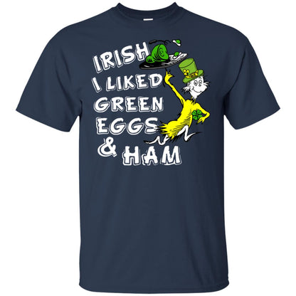 Irish I Liked Green Eggs And Ham T-shirt Navy
