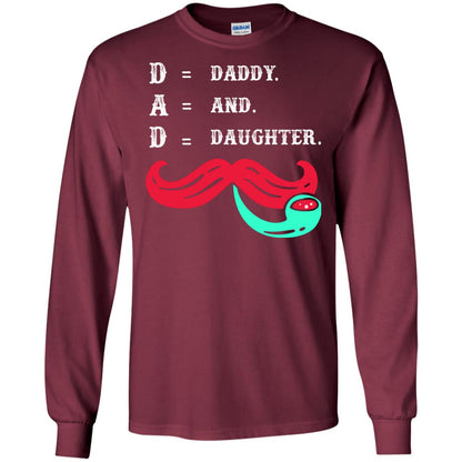 Daddy And Daughter Dad Shirt For Father_s Day Maroon