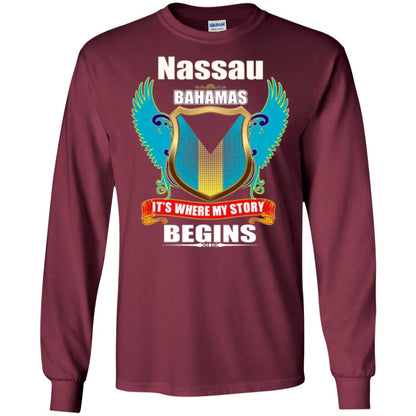 Bahamian T-shirt Nassau Bahamas T-shirt Maroon