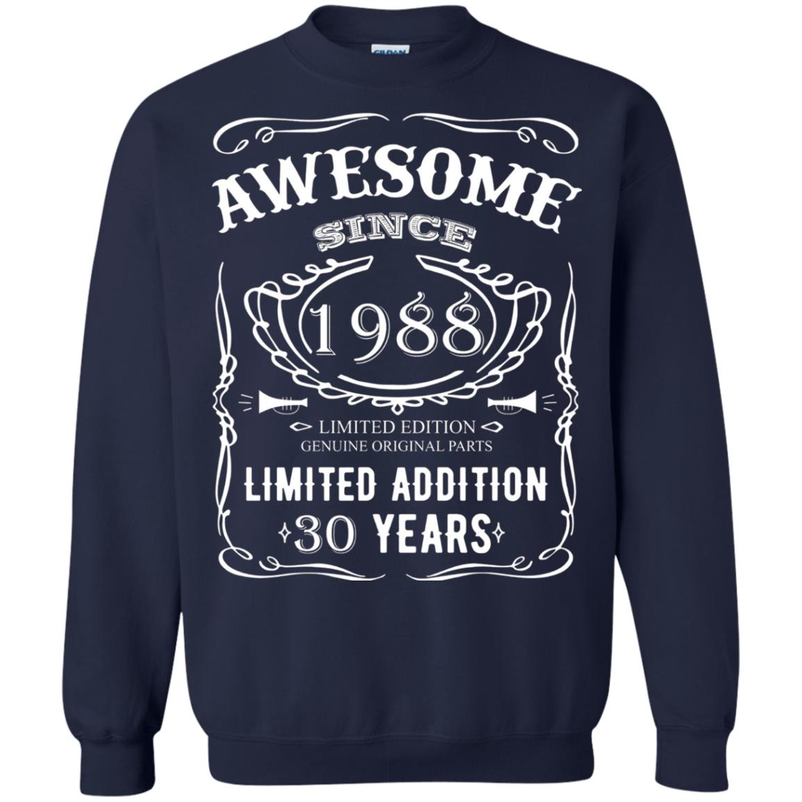 Awesome Since 1988 Limited Addition 30 Years 30th Birthday T-shirt Navy