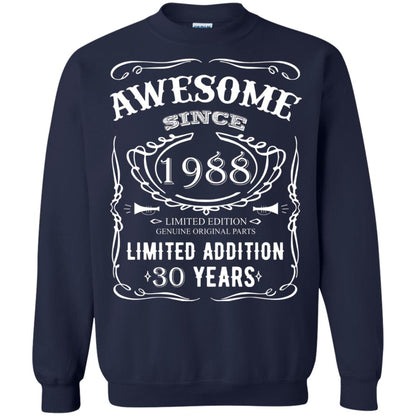 Awesome Since 1988 Limited Addition 30 Years 30th Birthday T-shirt Navy