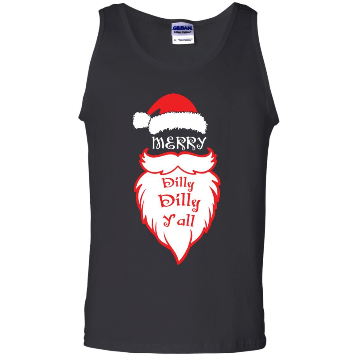 Christmas T-shirt Merry Dilly Dilly Y'all Black