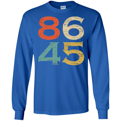 Classic Vintage Style 86 45 Anti Trump T-shirt Royal