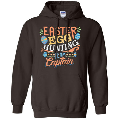 Easter Egg Hunting Team Captain Paschasunday Easter T-shirt Dark Chocolate