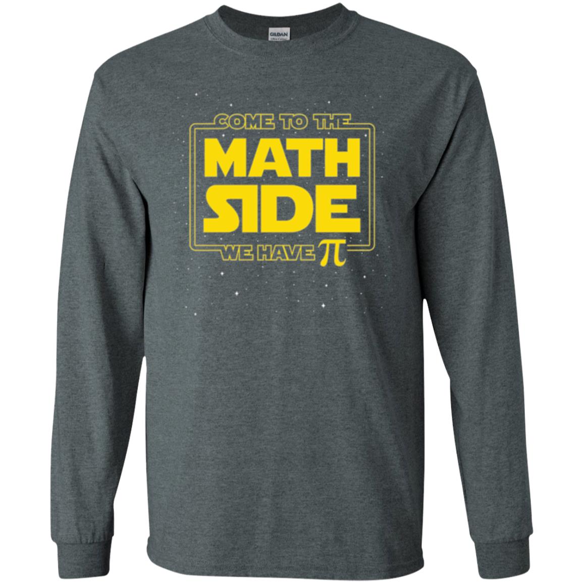 Math Lovers T-shirt Come To The Math Side We Have Pi Dark Heather