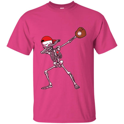 Dabbing Skeleton Baseball Lover T-shirt Heliconia