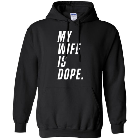 Husband T-shirt My Wife Is Dope Funny Valentine_s Day Gift Black