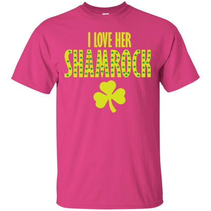 St. Patrick's Day T-shirt I Love Her Shamrock Heliconia
