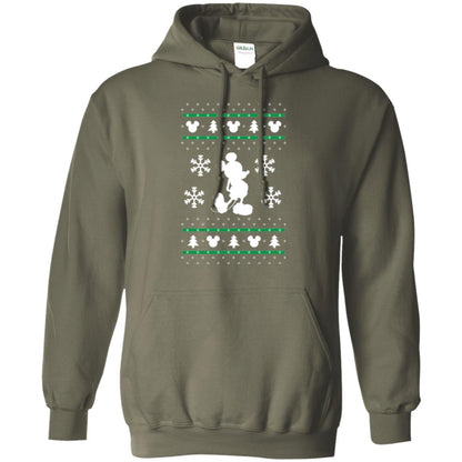 Christmas T-shirt Mickey Mouse Military Green