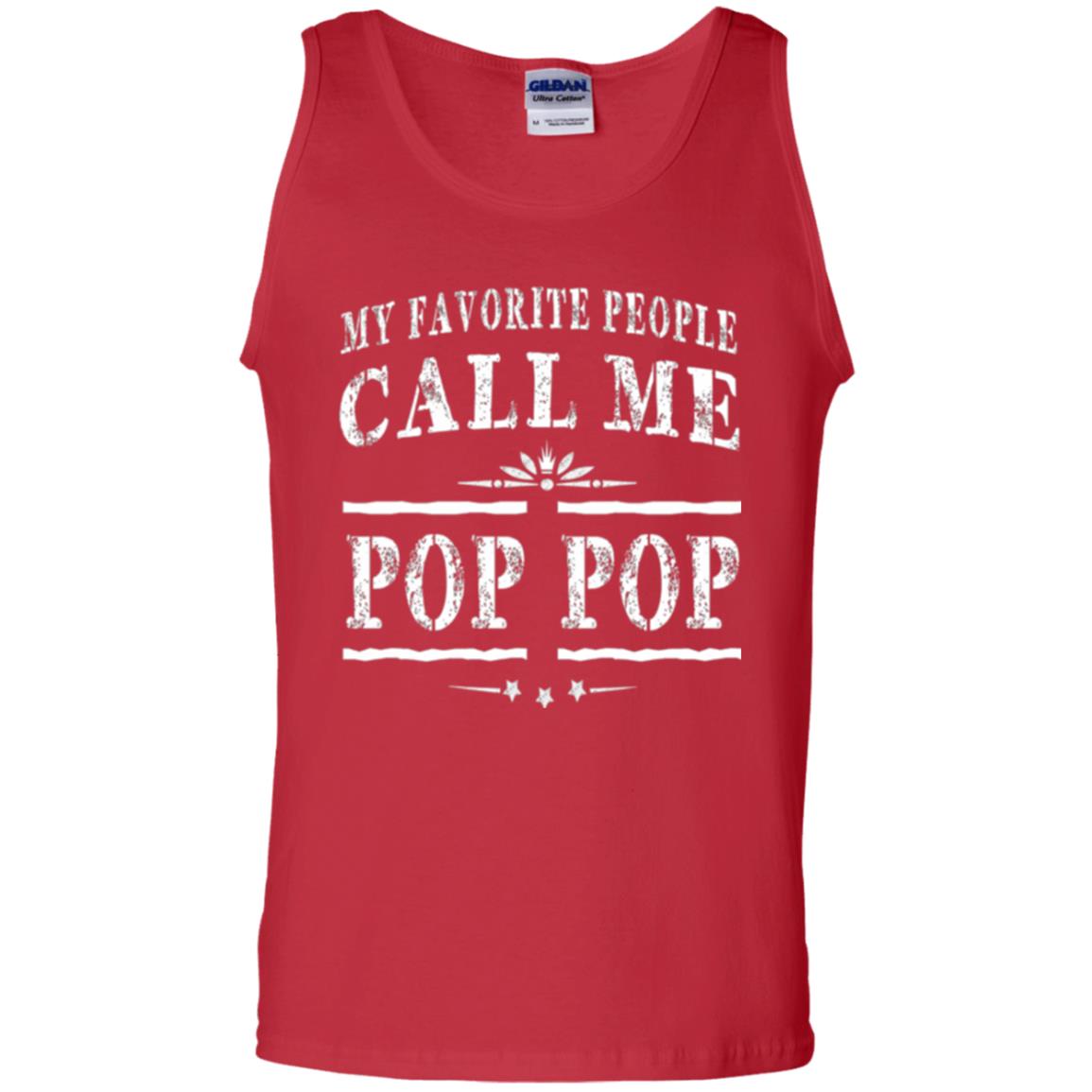 Family T-shirt My Favorite People Call Me Pop Pop Red