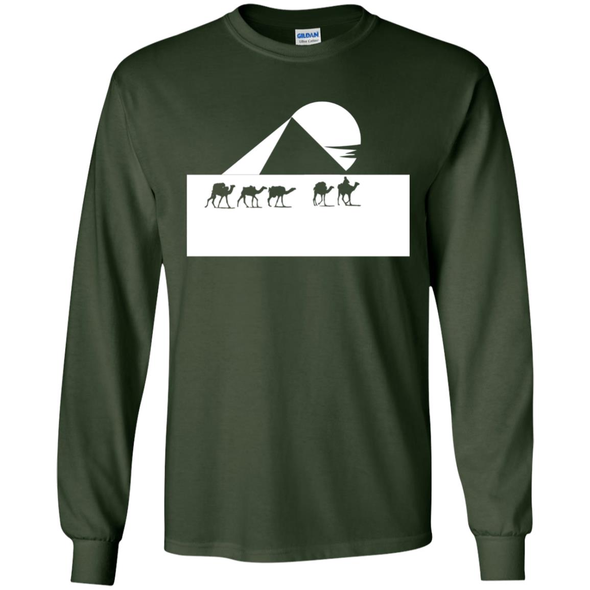 Egyptian Great Pyramid Of Giza T-shirt Forest Green