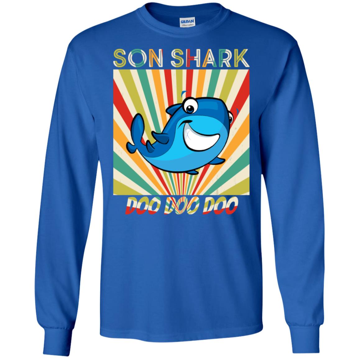 Son Shark Doo Doo Doo Family Shark Gift Shirt Royal