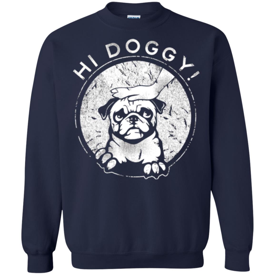 Dog Lovers T-shirt Hi Doggy Navy