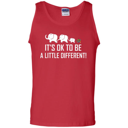 It_s Ok To Be A Little Different Autism Elephant Shirt Red