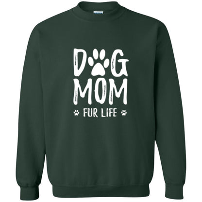 Dog Lover T-shirt Dog Mom Fur Life T-shirt Forest Green
