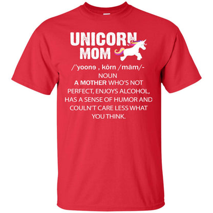 Unicorn Mom Shirt Red