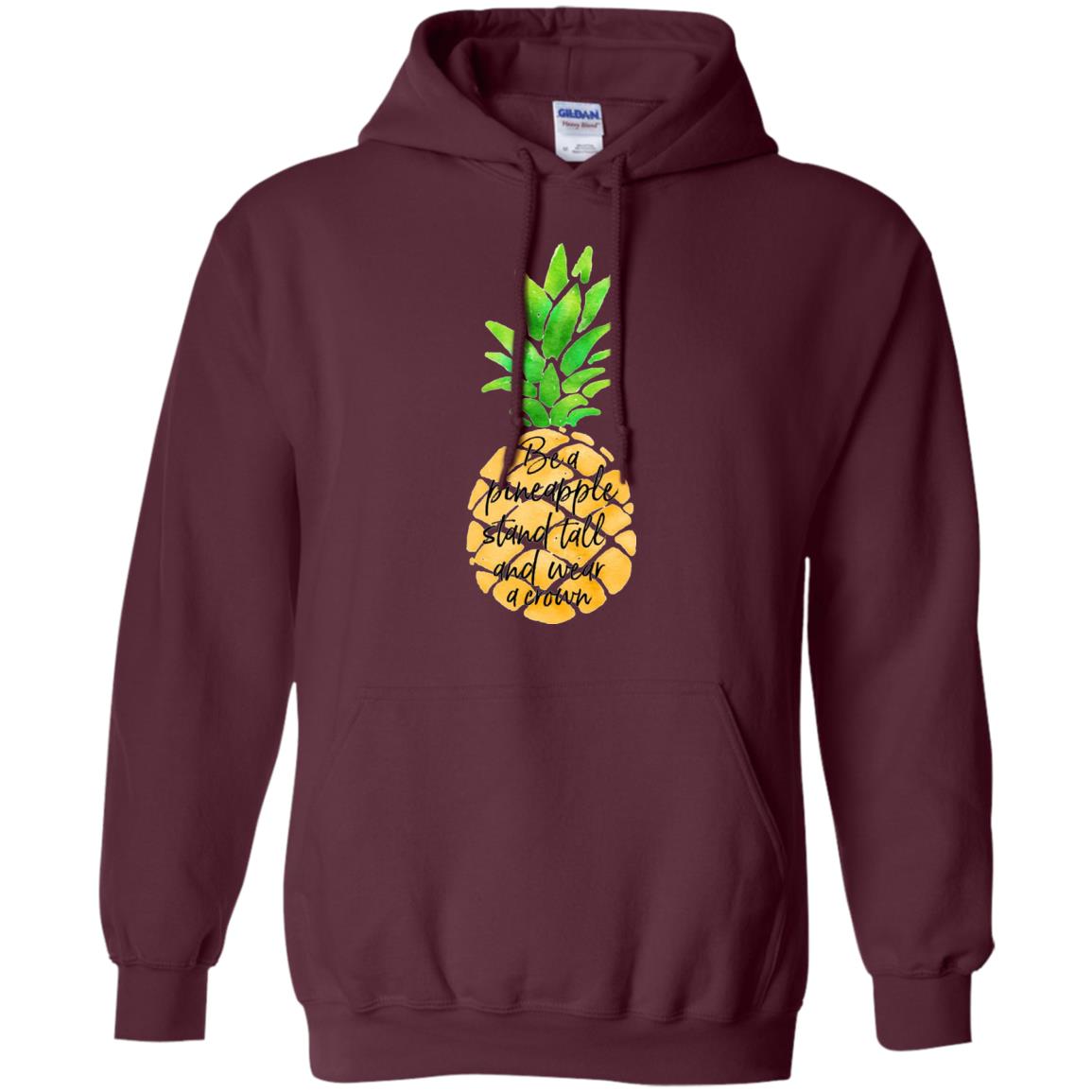 Funny Pineapple T-shirt Maroon